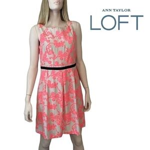 𝅺pretty Ann Taylor LOFT Rayon & Silk Blend Dress